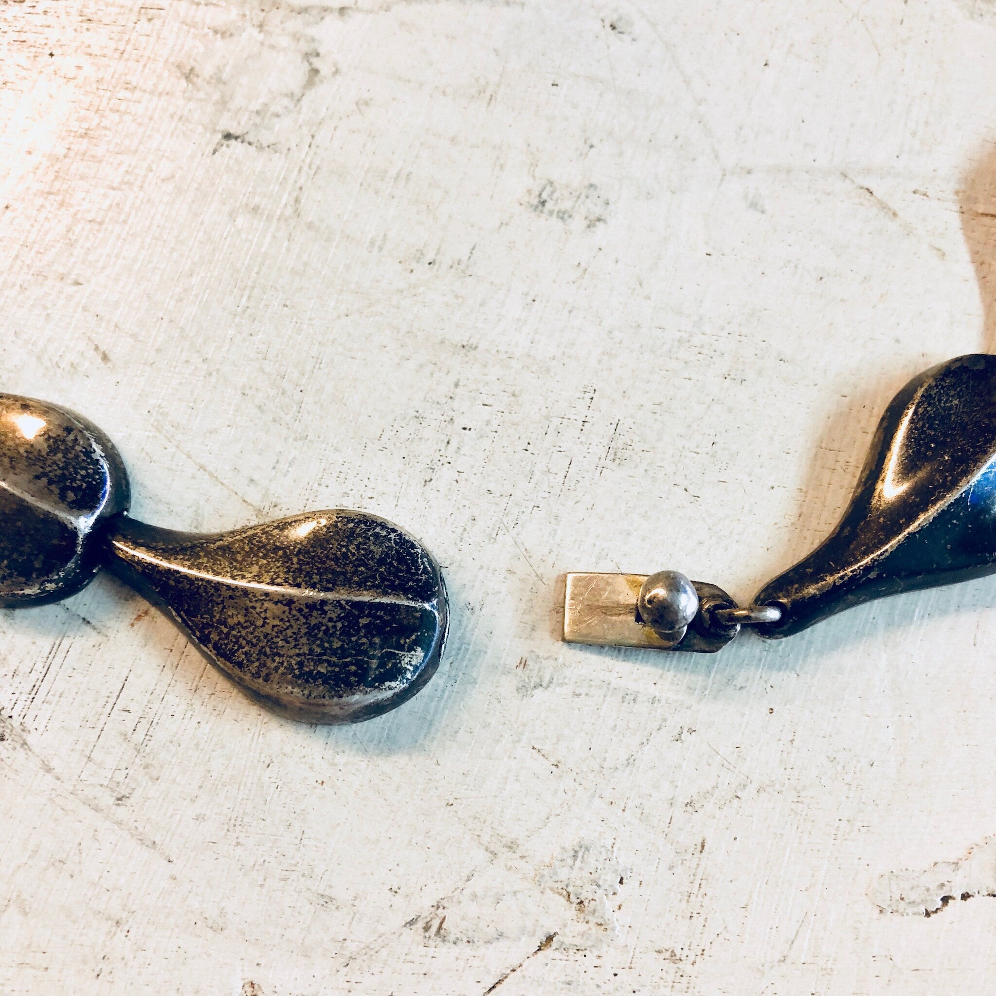 Vintage Silver Necklace, Sterling Silver, Vintage Jewelry, Silver Necklace, Silver Choker, Statement Jewelry, Large Necklace, Made in Mexico