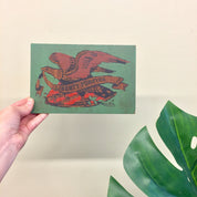 Vintage Wall Hanging, Liberty Forever, Eagle Painting, Liberty Painting, Green, Red, Painting on Wood, Brown, Wood Painting, Handmade