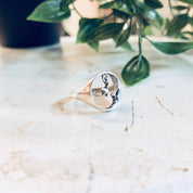 Vintage Silver Ring, Sterling Silver, Vintage Jewelry, Moon Ring, Star Ring, Bohemian Jewelry, Boho Style, Cut Out Ring, Promise Ring