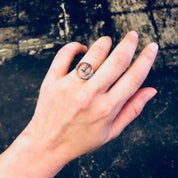 Vintage Silver Ring, Sterling Silver, Vintage Jewelry, Moon Ring, Star Ring, Bohemian Jewelry, Boho Style, Cut Out Ring, Promise Ring