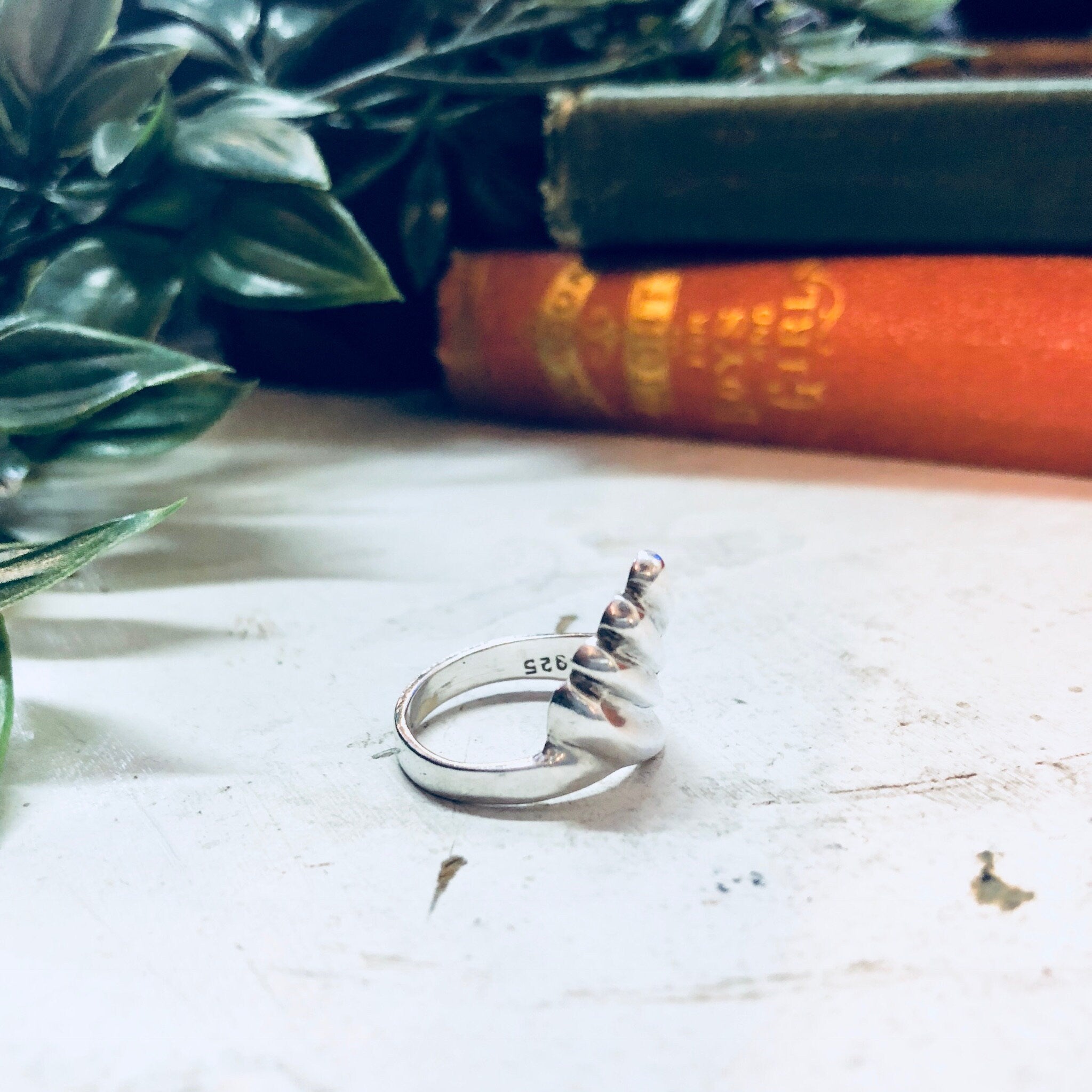 Vintage Silver Ring, Minimal Ring, Sterling Silver, Vintage Jewelry, Triangle, Wave Ring, Modernist, Statement Jewelry, Boho, Bohemian,