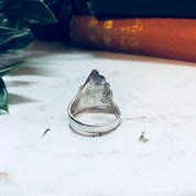 Vintage Silver Ring, Minimal Ring, Sterling Silver, Vintage Jewelry, Triangle, Wave Ring, Modernist, Statement Jewelry, Boho, Bohemian,