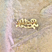 Vintage Gold Brooch, Vintage Jewelry, Gold Toned Pin, Betty Brooch, Monogram Pin, Betty, Name Plate, Monogram, Name Jewelry, Vintage Brooch