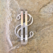 Vintage Money Clip, Dollar Sign Money Clip, Sterling Silver, Vintage Money, Dollar Sign, Gift for Dad, Men's Jewelry, Accessories,Money Clip