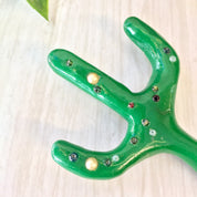 Vintage Cactus Brooch, Cactus Pin, Vintage Jewelry, Vintage Brooch, Green Cactus, Plant Lover, Crazy Plant Lady, Vintage Pin, Wooden Pin