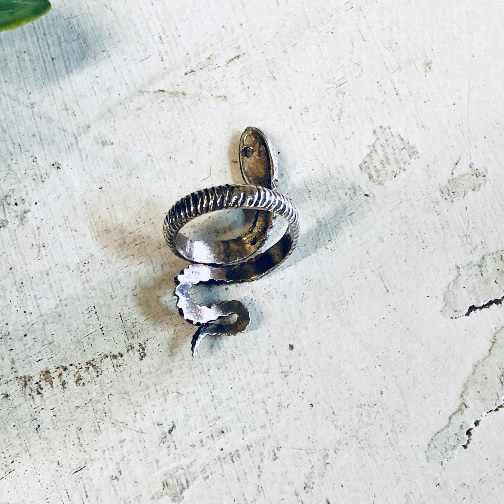 Vintage Silver Ring, Snake Ring, Boho Snake Ring, Sterling Silver, Vintage Jewelry, Snake Jewelry, Bohemian Jewelry, Small Ring,Vintage Ring
