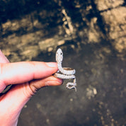 Vintage Silver Ring, Snake Ring, Boho Snake Ring, Sterling Silver, Vintage Jewelry, Snake Jewelry, Bohemian Jewelry, Small Ring,Vintage Ring