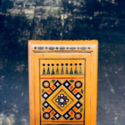 Vintage Wooden Case, Cigarette Case, Handmade Case, Small Case, Beaded Case, Wooden Wallet, Inlaid Wood Case, Hand Crafted, Card Holder