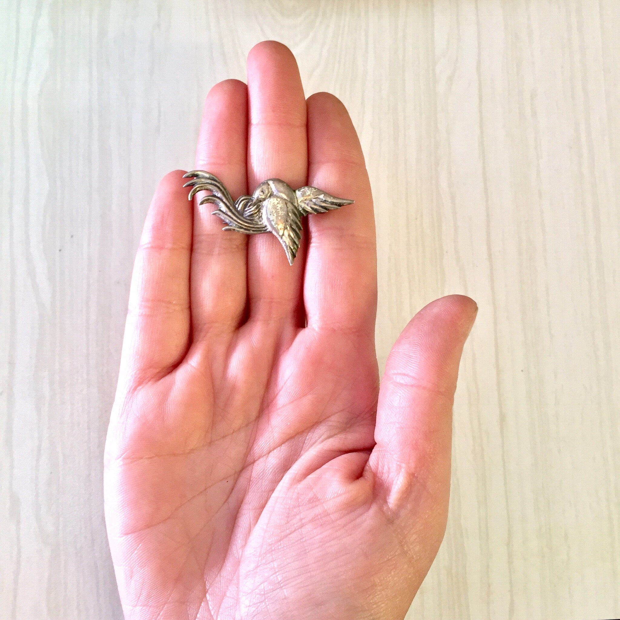 Vintage Silver Brooch, Vintage Jewelry, Bird Brooch, Sterling Silver, Small Pin, Bird Jewelry, Silver Brooch, Vintage Brooch, Gift for Mom