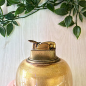 Vintage Evans USA Table Lighter, Gold Lighter, Vintage Home Decor, Glitter, Sparkle, Glass Lighter, Midcentury Modern, MCM Home Decor