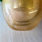 Vintage Evans USA Table Lighter, Gold Lighter, Vintage Home Decor, Glitter, Sparkle, Glass Lighter, Midcentury Modern, MCM Home Decor