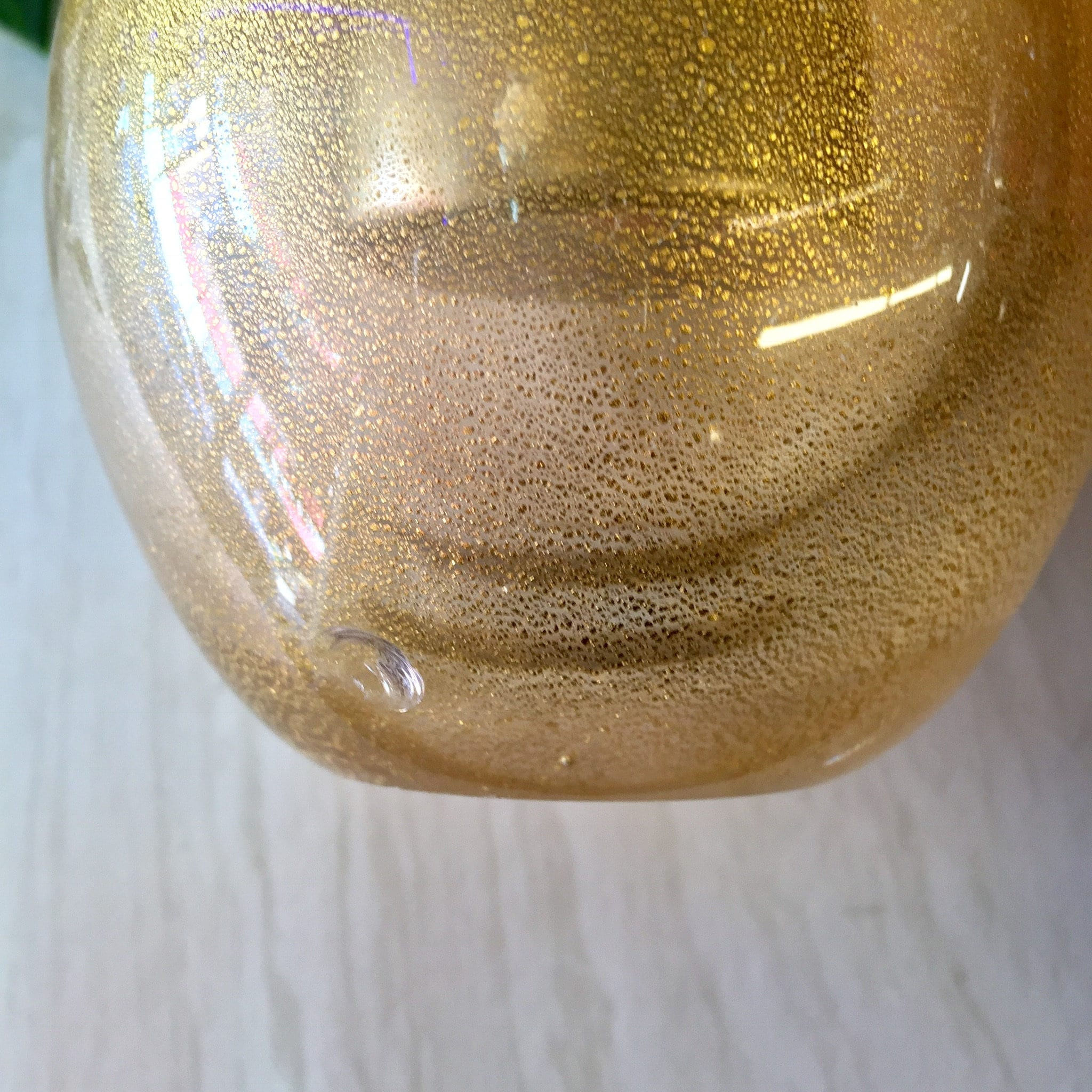 Vintage Evans USA Table Lighter, Gold Lighter, Vintage Home Decor, Glitter, Sparkle, Glass Lighter, Midcentury Modern, MCM Home Decor