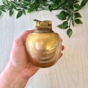 Vintage Evans USA Table Lighter, Gold Lighter, Vintage Home Decor, Glitter, Sparkle, Glass Lighter, Midcentury Modern, MCM Home Decor