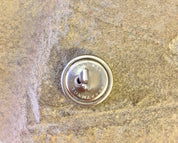 Vintage Cufflinks, Menswear, Suit Accessories, Suit and Tie, Vintage Jewelry, Silver Tone Cuff Links, Round Cufflinks, Black Cufflinks,