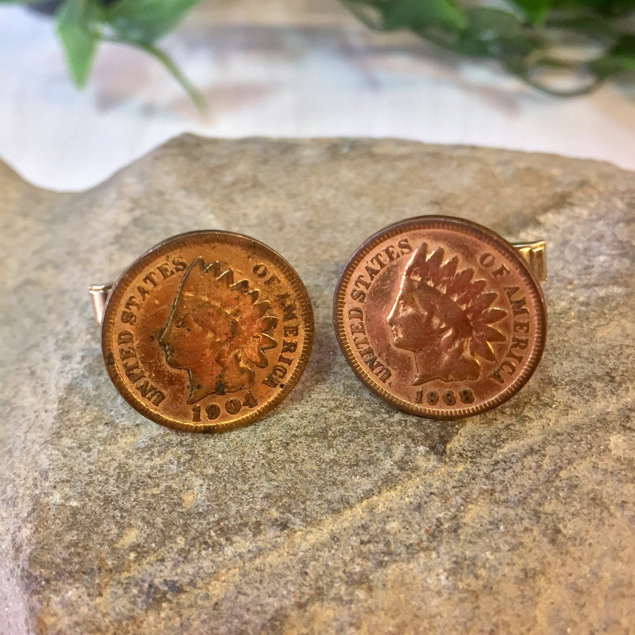 Indian Head Penny Cufflinks, Coin Cufflinks, Vintage Cufflinks, Menswear, Gift for Dad, Groom, Groomsman, Vintage Coin, Coin Jewelry