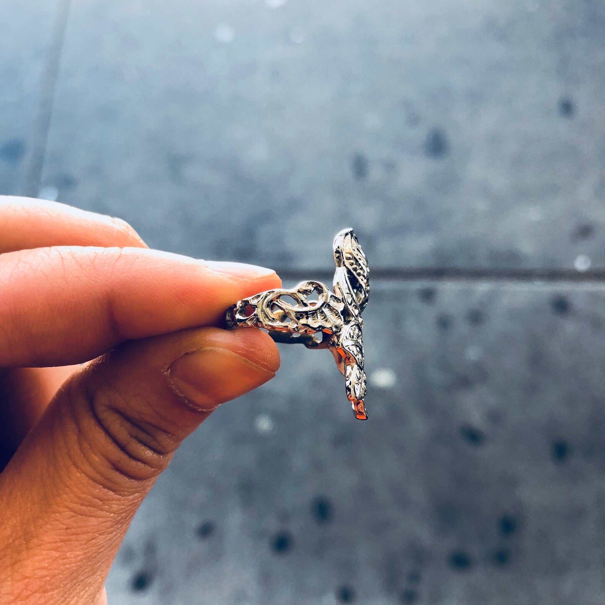 Vintage Silver Ring, Rose Ring, Marcasite Jewelry, Sterling Silver, Vintage Jewelry, Marcasite, Flower Ring, Floral Jewelry, Vintage Ring