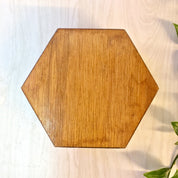Vintage Box, Jewelry Box, Vintage Home Decor, Keepsake Box, Decorative Box, Wooden Box, Inlaid Wood, Brown, Red, Green, Hexagon Box