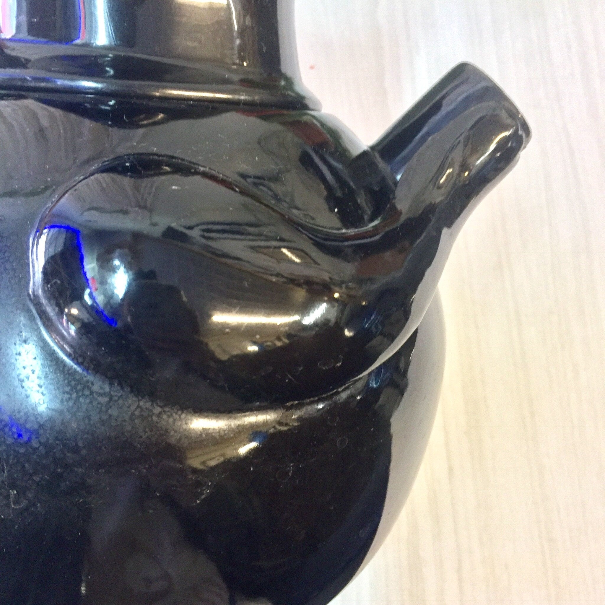 Vintage Teapot, Black Cat Teapot, Metal Teapot, Vintage Home Decor, Kitty Cat, Black Cat, Retro Home Decor, Kitchen Decor, Tea Kettle