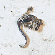 Vintage Silver Brooch, Lizard Brooch, Vintage Pin, Sterling Silver, Statement Jewelry, Animal Jewelry, Salamander, Vintage Jewelry, Reptile