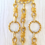 Vintage Clip On Earrings, Gold Toned Earrings, Costume Jewelry, Vintage Jewelry, Statement Jewelry, Dangle Earrings, Long Earrings, Clip Ons