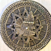 Large Taxco Pendant, Sterling Silver, Taxco Jewelry, Vintage Jewelry, Aztec Necklace, Vintage Necklace, Vintage Pendant,Taxco,Silver Pendant