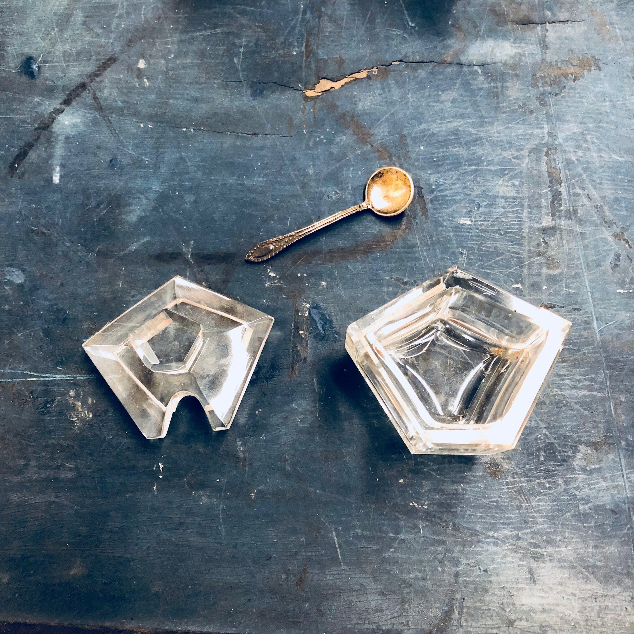 Salt and Pepper Shaker, Salt Cellar, Salt Cellar Set, Alpaka GD, Vintage Home Decor, Salt and Pepper, Shakers, Glass Shakers, Silver Plated