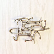 Vintage Silver Brooch, Sterling Silver, Vintage Jewelry, Abstract Brooch, Statement Jewelry, Abstract Jewelry, Vintage Pin, Vintage Brooch