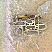 Vintage Silver Brooch, Sterling Silver, Vintage Jewelry, Abstract Brooch, Statement Jewelry, Abstract Jewelry, Vintage Pin, Vintage Brooch