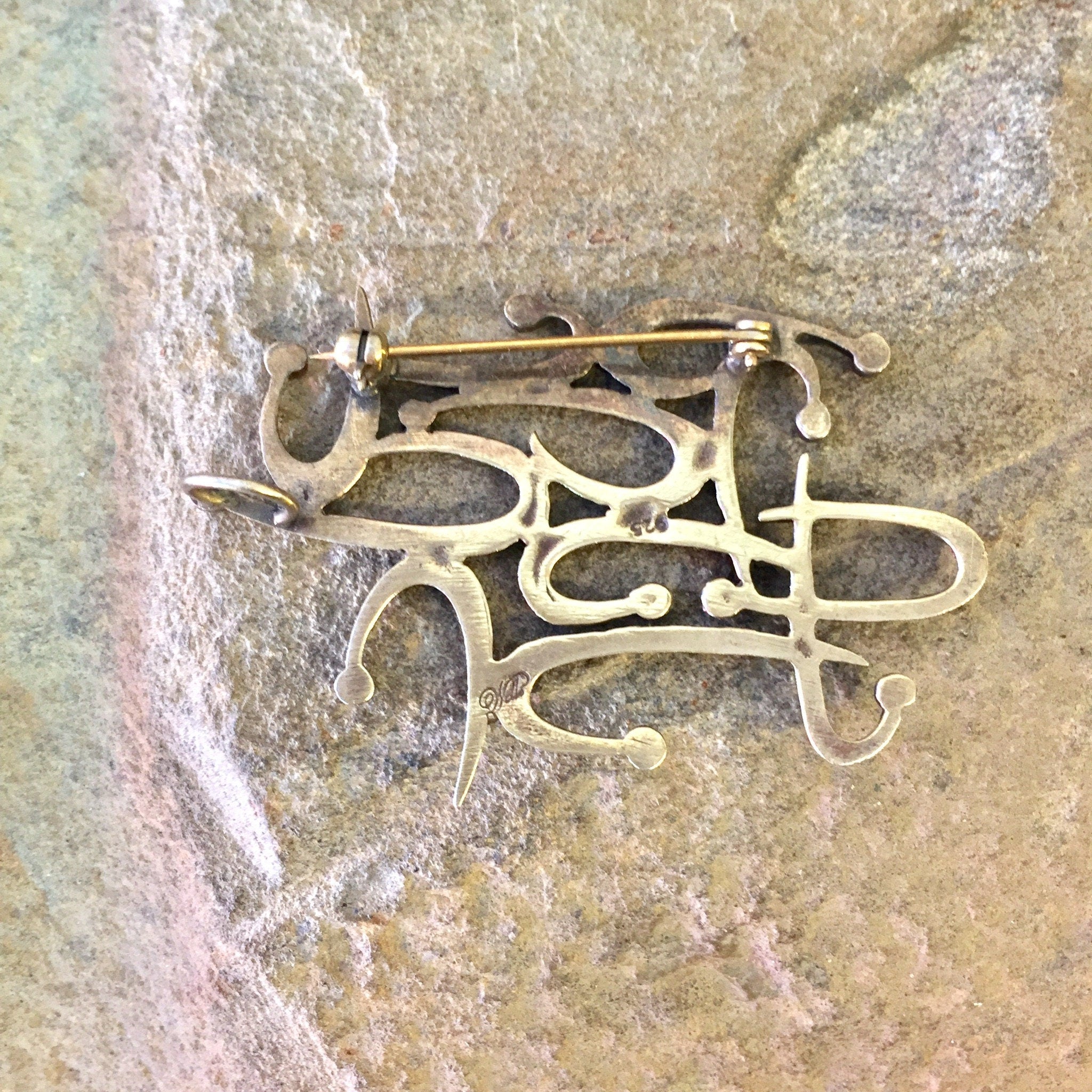Vintage Silver Brooch, Sterling Silver, Vintage Jewelry, Abstract Brooch, Statement Jewelry, Abstract Jewelry, Vintage Pin, Vintage Brooch