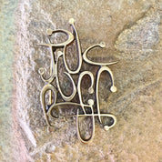 Vintage Silver Brooch, Sterling Silver, Vintage Jewelry, Abstract Brooch, Statement Jewelry, Abstract Jewelry, Vintage Pin, Vintage Brooch