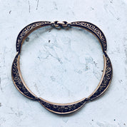 Trifari Choker, Vintage Necklace, Vintage Jewelry, Trifari Jewelry, Designer Jewelry, Gold Toned Jewelry, Choker, Necklace, Swirl Necklace