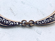 Trifari Choker, Vintage Necklace, Vintage Jewelry, Trifari Jewelry, Designer Jewelry, Gold Toned Jewelry, Choker, Necklace, Swirl Necklace
