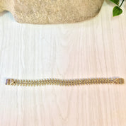 Vintage Gold Bracelet, Gold Tone Bracelet, Vintage Jewelry, Monet Jewelry, Vintage Monet, Monet Bracelet, Link Bracelet, V Shape Bracelet