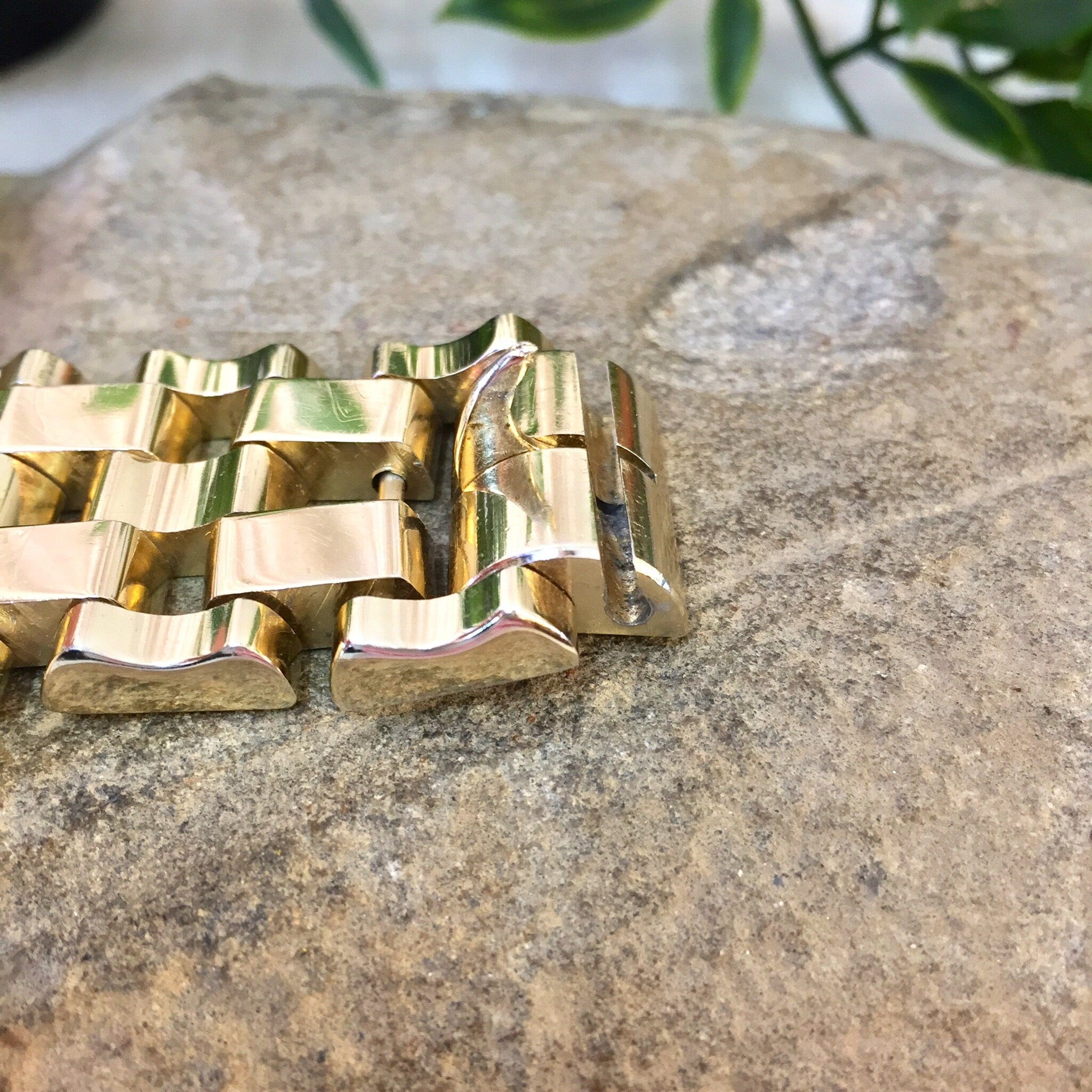 Vintage Bracelet, Gold Bracelet, Gold Toned Bracelet, Vintage Jewlery, Chunky Bracelet, Chain Bracelet, Link Bracelet, Gift for Mom