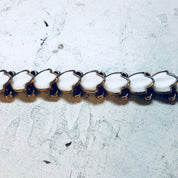 Vintage Bracelet, Trifari Bracelet, White and Gold, Costume Jewelry, Statement Jewelry, Flower Bracelet, Link Bracelet, Vintage Jewelry,