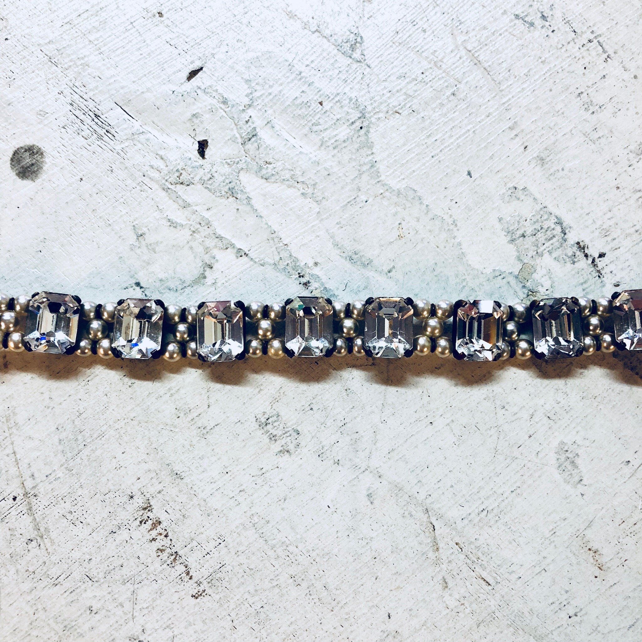 Vintage Choker, Rhinestone Choker, Vintage Jewelry, Pearls, Vintage Necklace, Choker, Small Choker, Small Necklace, Wedding Jewelry, Bride