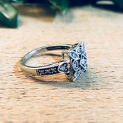 Vintage Gold Ring, White Gold, 14 Karat Gold, Diamond Ring, Art Deco Ring, Engagement Ring, Vintage Jewelry, Wedding Jewelry, Bride To Be