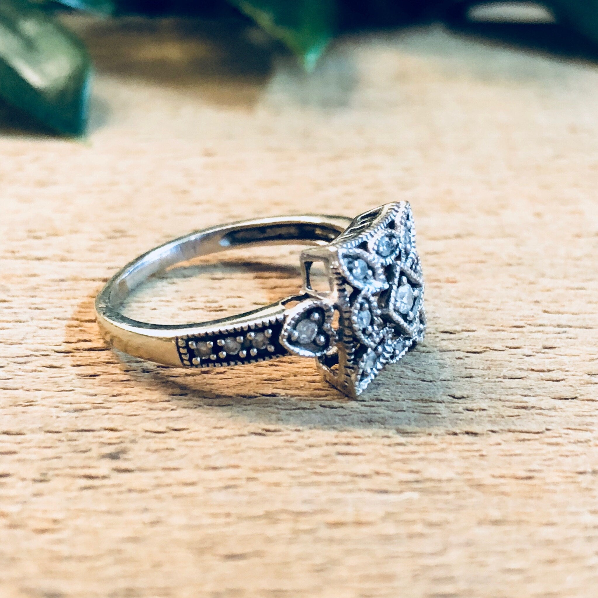 Vintage Gold Ring, White Gold, 14 Karat Gold, Diamond Ring, Art Deco Ring, Engagement Ring, Vintage Jewelry, Wedding Jewelry, Bride To Be