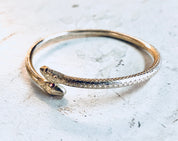 Snake Bracelet, Bohemian Jewelry, Costume Jewelry, Vintage Jewelry, Gold Toned, Snake Jewelry, Arm Band, Bangle Bracelet, Boho Style, Cuff