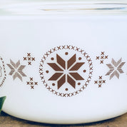 Vintage Pyrex Town and Country 473 Dish Casserole Lidded Midcentury Modern Serving ware Kitchen Baking