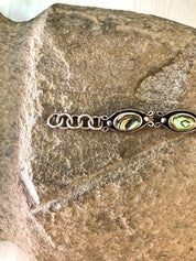 Vintage Silver Bracelet, Abalone Bracelet, Sterling Silver, Vintage Jewelry, Vintage Bracelet, Abalone Jewelry, Link Bracelet, Shell Jewelry