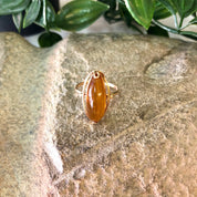 Vintage Gold Ring, Amber Stone, Yellow Gold Ring, Vintage Jewelry, 10 Karat Gold, 10K Gold, Amber Ring, Amber Jewelry, Gold Jewelry