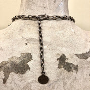 Vintage Necklace, Ottoman Empire Coin, Coin Jewlery, Statement Necklace, Vintage Jewelry, Silver Tone Necklace, Nickel Jewelry, Collar, Bib
