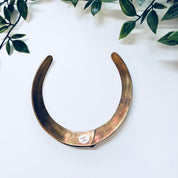 Vintage Choker, Brass Choker, Collar Necklace, Brass Jewelry, Vintage Jewelry, Textured Brass, Necklace, Gold Toned, Small Choker, collar
