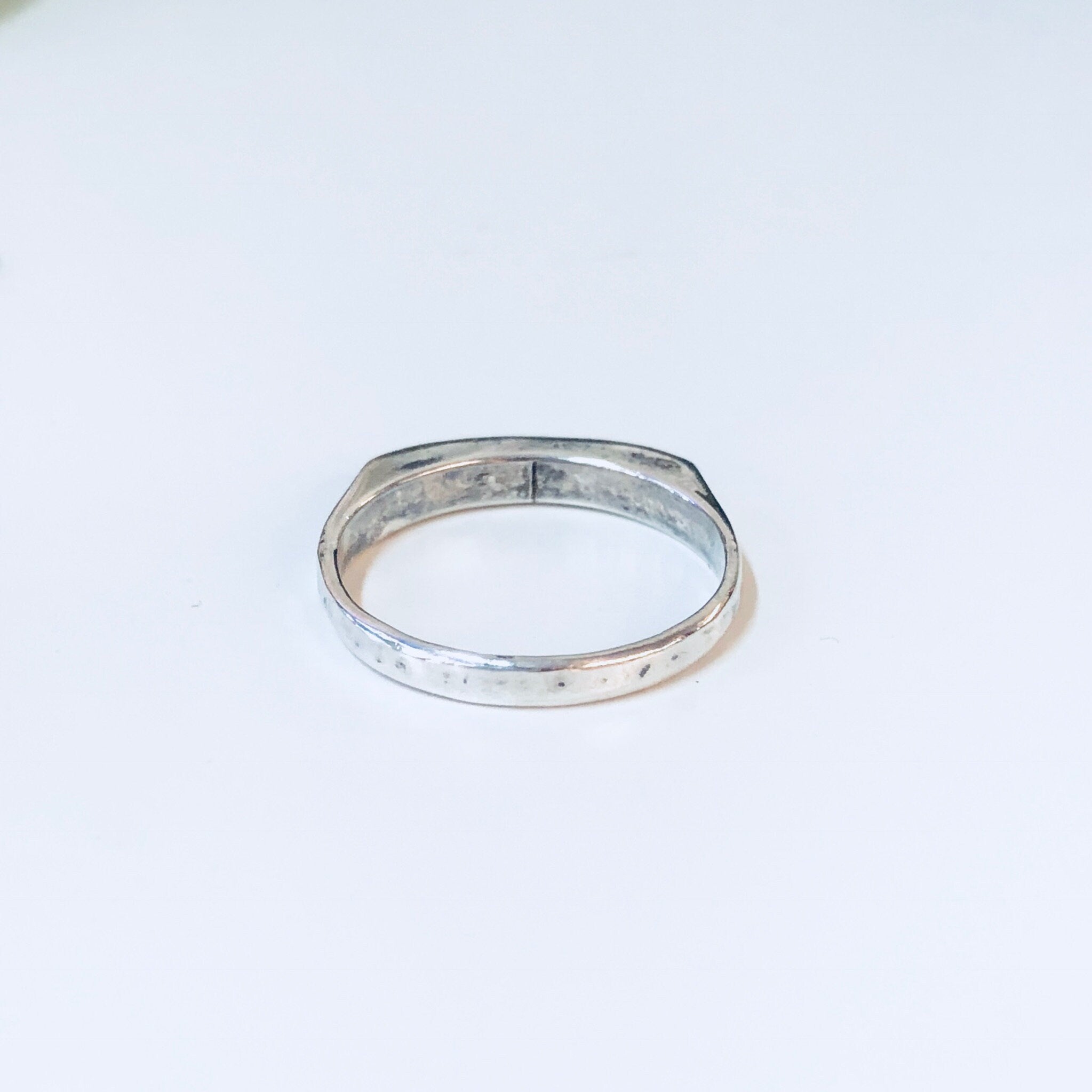 Vintage Silver Ring, Turquoise Ring, Blue, Sterling Silver, Vintage Jewelry, Inlaid Turquoise, Turquoise Jewelry,Boho Style,Bohemian Jewelry