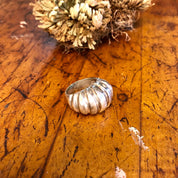 Vintage Silver Ring, Sterling Silver, Vintage Jewelry, Statement Ring, Ridged Ring, Large Ring, Statement Jewelry, Simple Ring