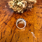 Vintage Silver Ring, Sterling Silver, Vintage Jewelry, Statement Ring, Ridged Ring, Large Ring, Statement Jewelry, Simple Ring