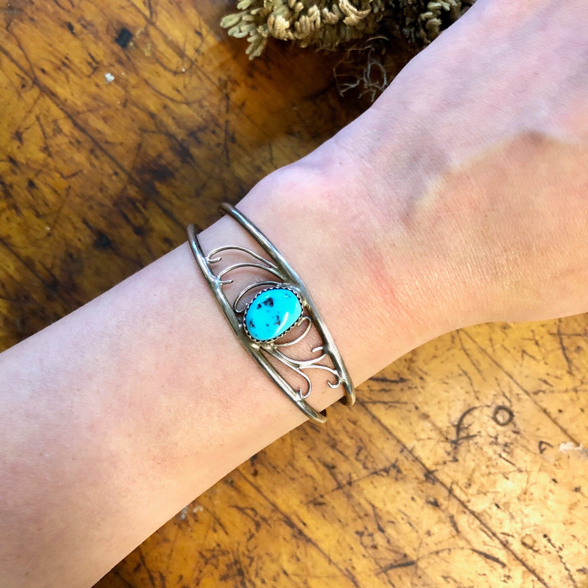 Vintage Silver Cuff, Cuff Bracelet, Vintage Bracelet, Turquoise Jewelry, Turquoise Stone, Blue Jewelry, Silver Cuff, Bracelet