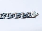 Vintage Silver Bracelet, Link Bracelet, Sterling Silver, Vintage Jewelry, Chain Bracelet, 925, Made in Italy, Skinny Bracelet, Fine Jewelry