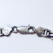 Vintage Silver Bracelet, Link Bracelet, Sterling Silver, Vintage Jewelry, Chain Bracelet, 925, Made in Italy, Skinny Bracelet, Fine Jewelry